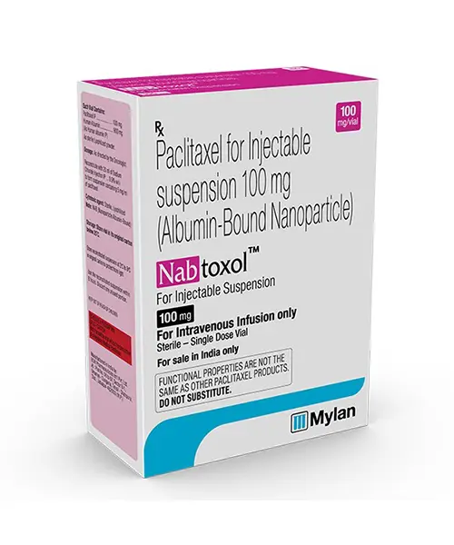 Nabtoxol Paclitaxel For injectable Suspension 100mg (Protein-Bound Particles)