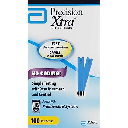 MediSense Precision Xtra Test Strips (100 Each)